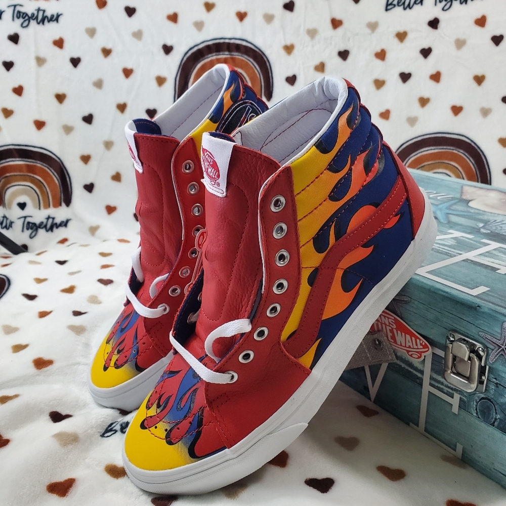 Vans Racer Red True Blue Sk8-HI - Picture 12 of 16